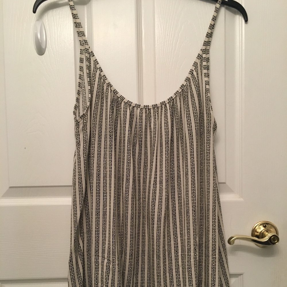 Black and White Patterned Sun Dress